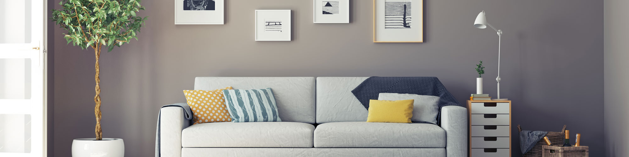 Decorated living room in Bristol