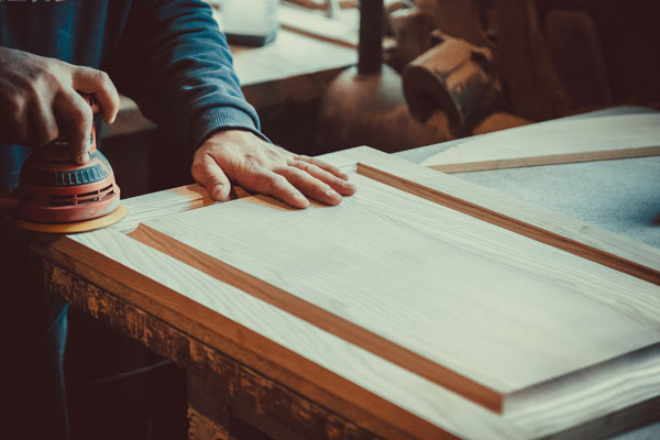 Sanding drawer fronts