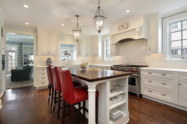 Hand painted kitchen at Bristol property