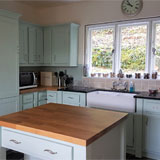 Hand painted kitchen in Somerset