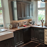 Sprayed kitchen cabinets in Exmoor